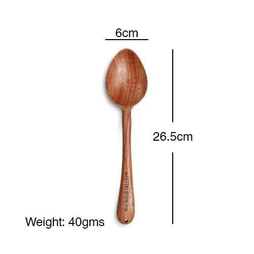 Wooden Spatula 26cm for Cooking [ Saute | Neem Wood ] - Image 4