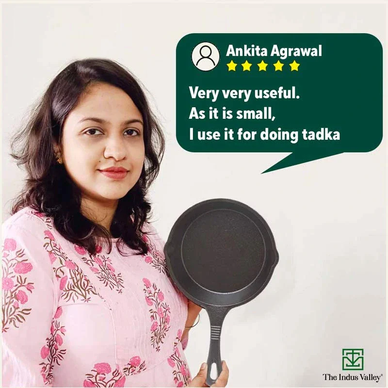 CASTrong Cast Iron Fry Pan 15.2cm, 0.4L, Pre-seasoned, Naturally Nonstick, 100% Pure, Toxin-free, Induction - Image 12
